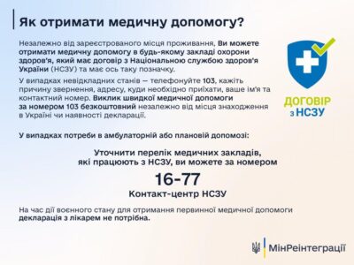 Первинна консультація у сімейного лікаря для ВПО: як отримати