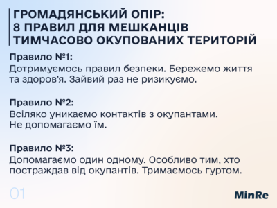 Громадянський опір: 8 правил для мешканців тимчасово окупованих територій