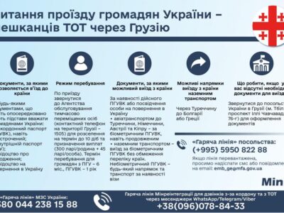 Ukraina vatandaşları VİETdan Gürcistan, Azerbaycan ve Qazahistannı keçip çıqa bilirler