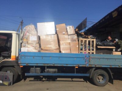 Reintegratsiya nazirligi, Help Ukraine Center habından gumanitar yardımnı üleştire