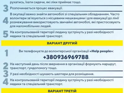 Як евакуювати з ТОТ маломобільну людину?