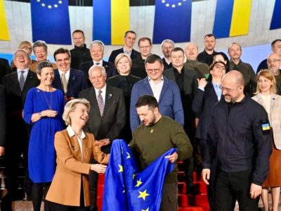 EU leaders expressed support for opening accession talks with Ukraine