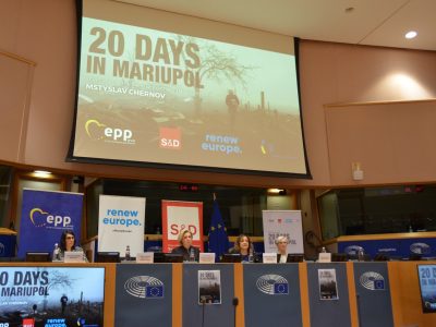 Avropa parlamentinde “Mariupolda 20 kün” filmi taqdim etildi