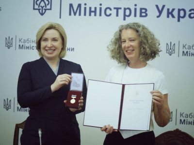 The Cabinet of Ministers honors UN Resident Coordinator in Ukraine Denise Brown