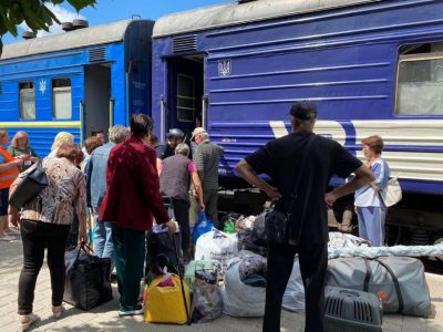 Volın Donetsk vilâyetinden nevbetteki tahliye trenini qabul etti