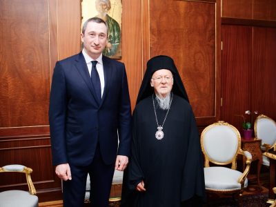 Олексій Чернишов зустрівся зі Вселенським Патріархом Варфоломієм