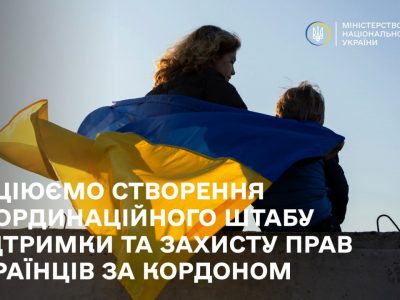 Міннац’єдності ініціює створення міжвідомчого координаційного штабу підтримки та захисту прав українців за кордоном
